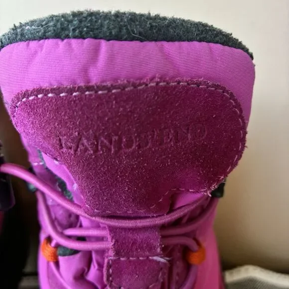Lands End Extreme Squall Pink Quilted Hiking Snow Boots 34688 Women’s Size 10B - Picture 3 of 7